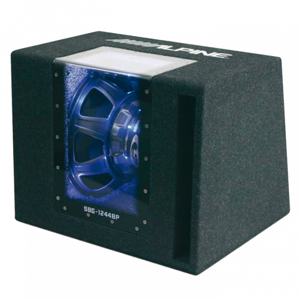 Alpine SBG-1244BR 12" Subwoofer i kabinet 4 ohm