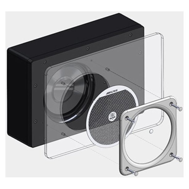 Alpine SWC-D84L Adventure Audio Kabinesubwoofer