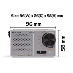 Caliber HPG311R Brbar Lomme FM Radio