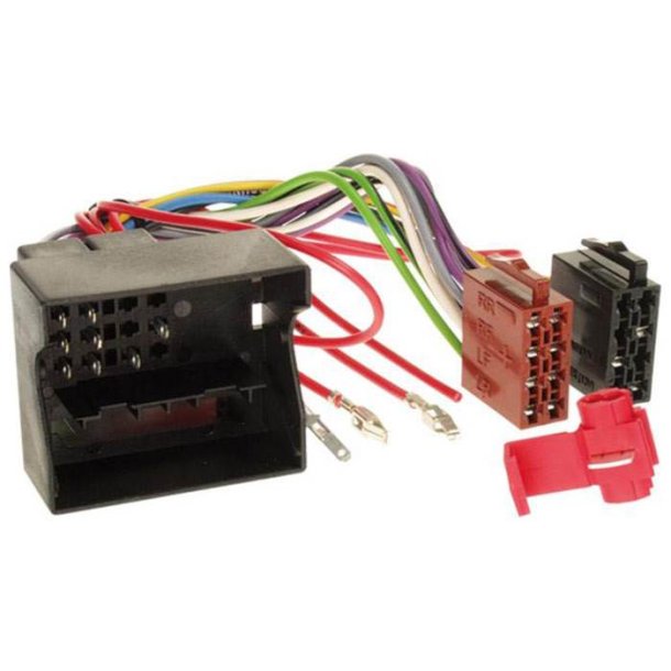 ISO stik - AUDI/SEAT/SKODA/VW med quadlock