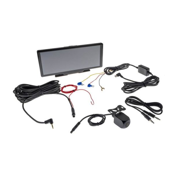 Ampire 10" skrm Appel Carplay / android auto med dashcam bakkamera