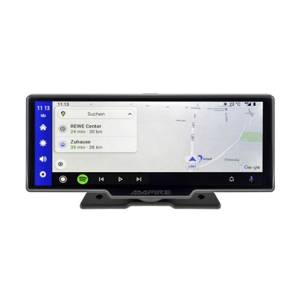 Ampire 10" skrm Appel Carplay / android auto med dashcam bakkamera
