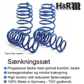 H&R snkningsst til Seat Toledo (KG3) / Skoda Rapid (NH3+NH1), rgang 07.2012-