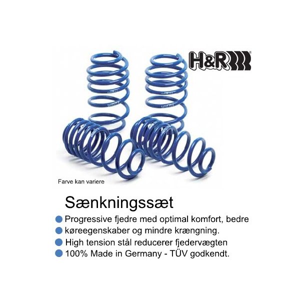 H&R snkningsst til Seat Toledo (KG3) / Skoda Rapid (NH3+NH1), rgang 07.2012-