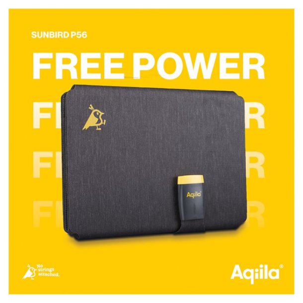 Aqiila SunBird P56 Transportabel solcelle oplader 45W