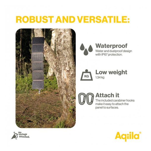 Aqiila SunBird P56 Transportabel solcelle oplader 45W