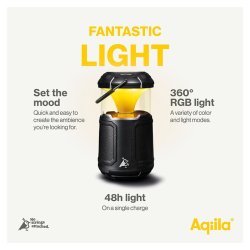 Aqiila Soundbird B10 LED lampe, Hjttaler og Powerbank