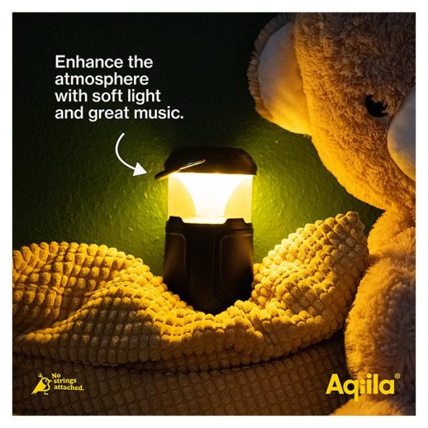 Aqiila Soundbird B10 LED lampe, Hjttaler og Powerbank