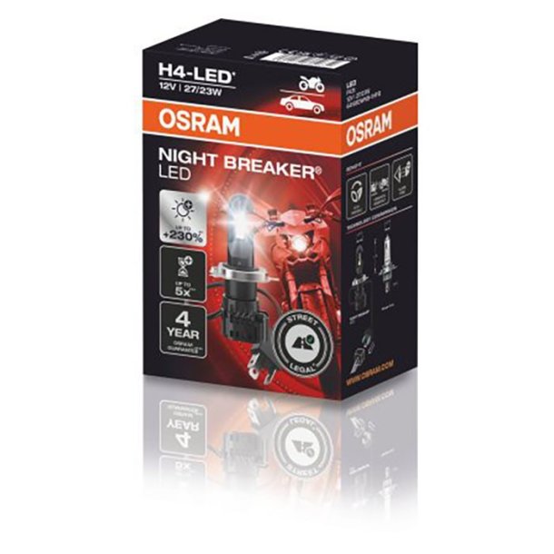 Osram Night Breaker H4-LED 12V Motorcykel - 1 stk.