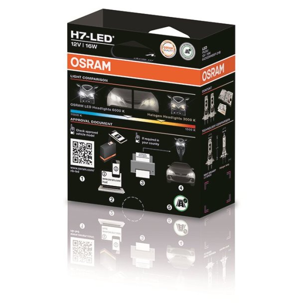 Osram Night Breaker LED Speed H7 ECE Godkendt - 2 stk.
