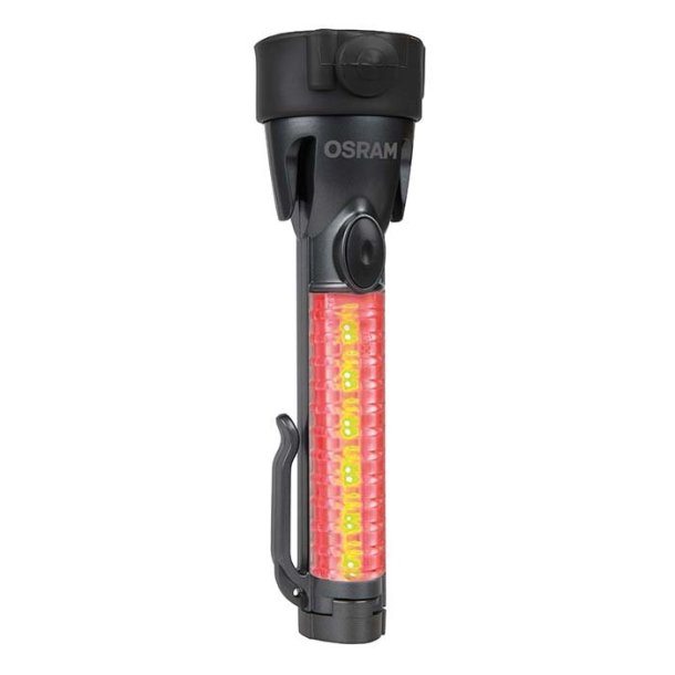 Osram LED-lygte med advarselslampe og ndhammer / LEDguardian Saver Light Plus