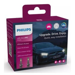 Philips Retrofit LED forlygteprer H1 12V, 2 stk.