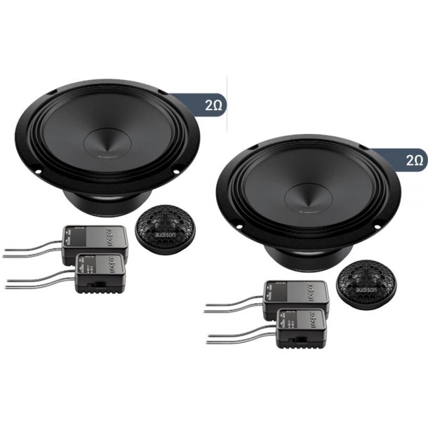 Audison Prima APK 165-2&Omega; komponenth�jttalers�t - 165 mm / 2 &Omega;