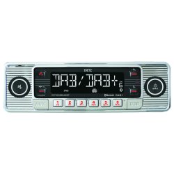 Dietz Retro bilradio med MP3, USB, RDS, AUX, DAB+ &amp; Bluetooth - Slv