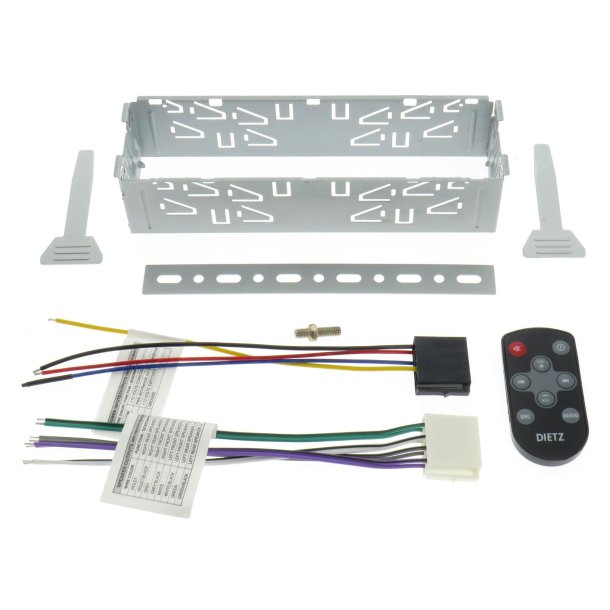 Dietz Retro bilradio med MP3, USB, RDS, AUX, DAB+ &amp; Bluetooth - Slv