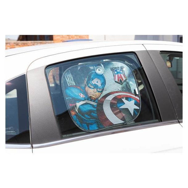 Disney solbeskytter Captain America - 2 stk. - 44x35 cm