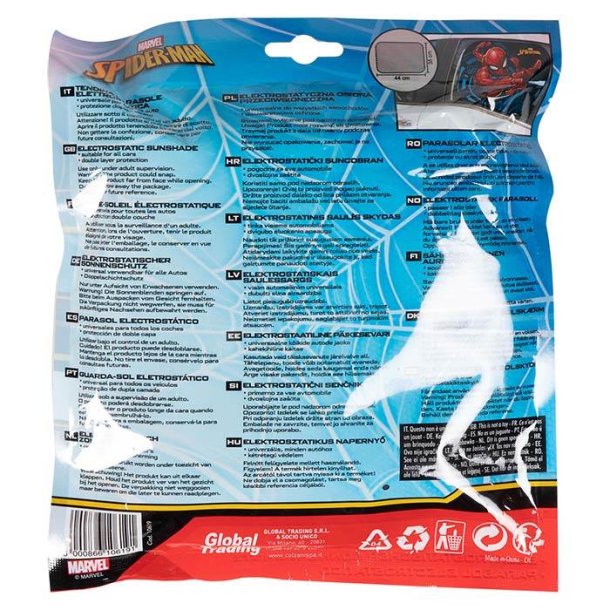 Disney Mrklgnings solbeskytter Spiderman - 1 stk. - 44x35 cm