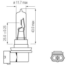 Bosma Pre 12V H9 65W PGJ19-5 - 1 stk.