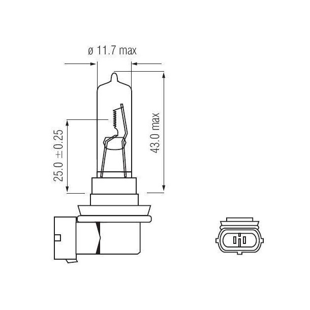 Bosma Pre 12V H9 65W PGJ19-5 - 1 stk.