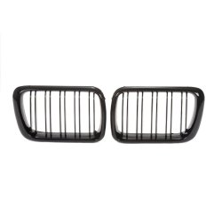JOM Frontgrill med dobbelt ribbe i blank sort til BMW Serie 3 E36 rgang 1996-1999