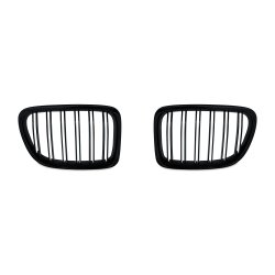 JOM Frontgrill med dobbelt ribbe i blank sort til BMW X1 E84 rgang 2009-2015