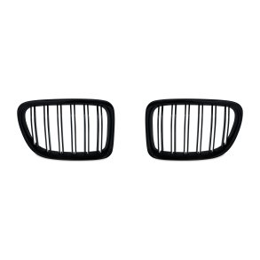 JOM Frontgrill med dobbelt ribbe i blank sort til BMW X1 E84 rgang 2009-2015