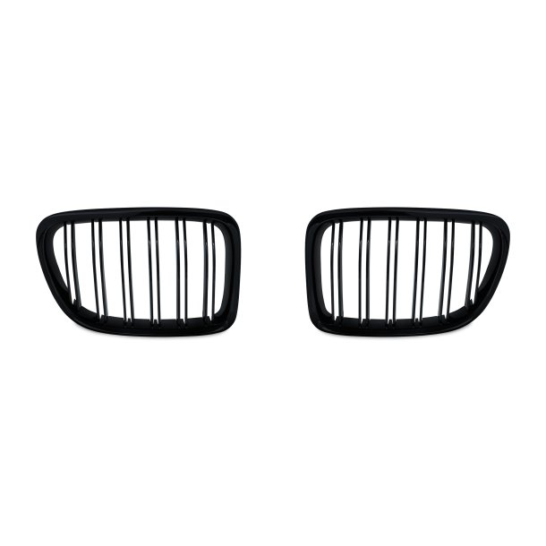 JOM Frontgrill med dobbelt ribbe i blank sort til BMW X1 E84 rgang 2009-2015