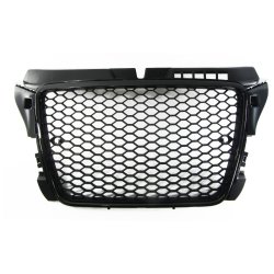 JOM Frontgrill honeycomb i mat sort til Audi A3 8P rgang 2009-2012