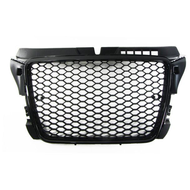 JOM Frontgrill honeycomb i mat sort til Audi A3 8P rgang 2009-2012