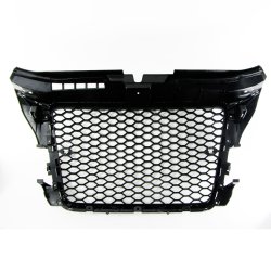 JOM Frontgrill honeycomb i mat sort til Audi A3 8P rgang 2009-2012