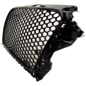 JOM Frontgrill honeycomb i blank sort til Audi A3 8V rgang 2012-2016