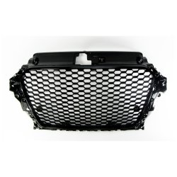 JOM Frontgrill honeycomb i blank sort til Audi A3 8V rgang 2012-2016