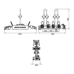 BUZZRACK Eazzy-4 - Cykelholder til 4 cykler