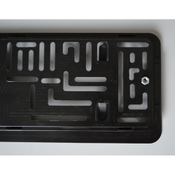 Nummerpladeramme sort - Med tyverisikring - 1 stk.