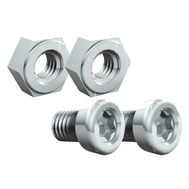 Nummerpladeramme sort - Med tyverisikring - 1 stk.