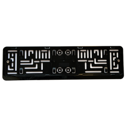 Nummerpladeramme sort - Med tyverisikring - 1 stk.