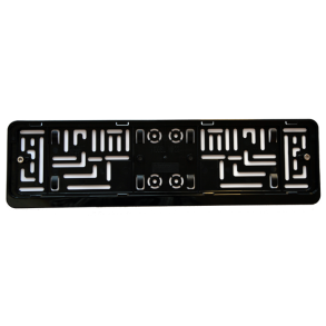 Nummerpladeramme sort - Med tyverisikring - 1 stk.