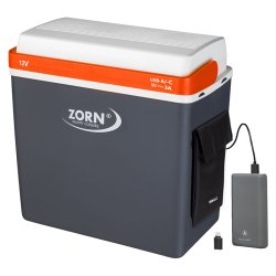 ZORN 21L Elektrisk k�leboks 12V med USB A+C