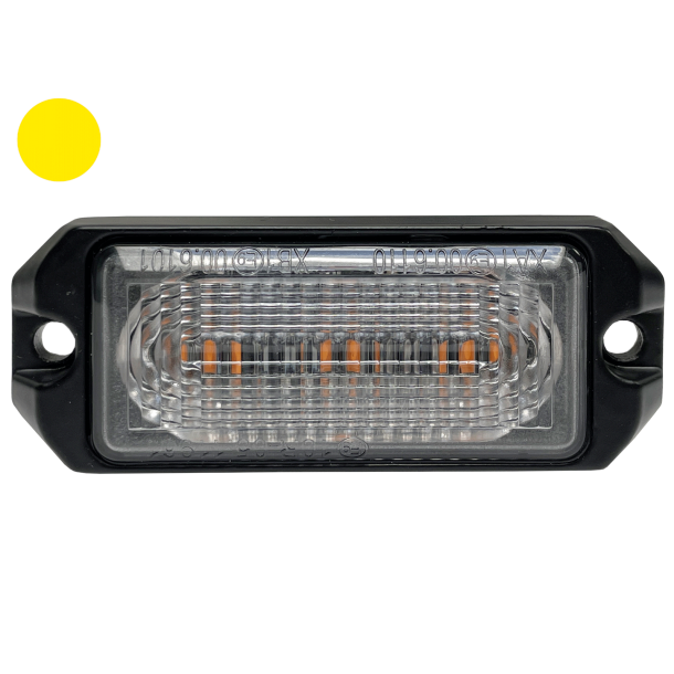 LED flash m. nats�nkning - gul blink, 3x3W/9-30V