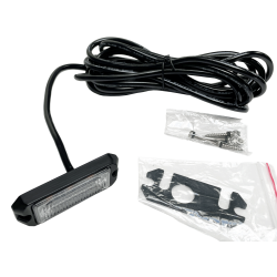 LED flash m. nats�nkning - gul blink, 3x3W/9-30V