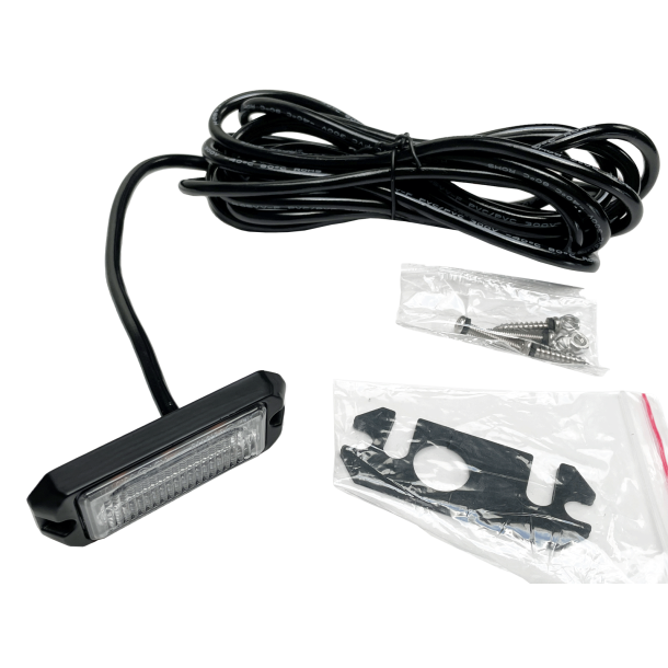 LED flash m. nats�nkning - gul blink, 3x3W/9-30V