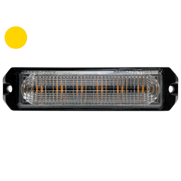 LED flash m. nats�nkning - gul blink, 6x3W/9-30V
