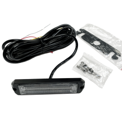 LED flash m. nats�nkning - gul blink, 6x3W/9-30V