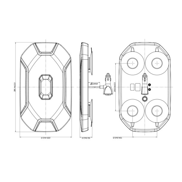 Elena led mini lysbro m. magnet/cigarstik 380 mm