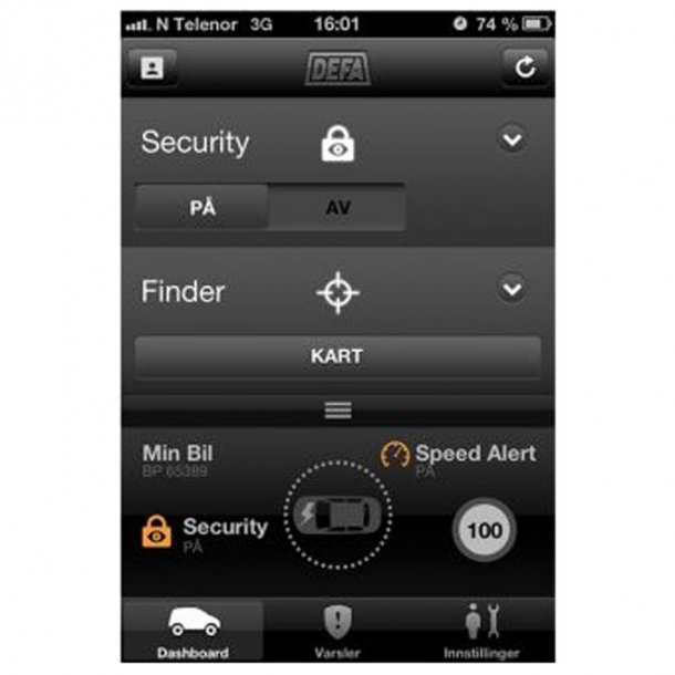 DEFA Finder Link (Skal monteres af aut. DEFA specialist)