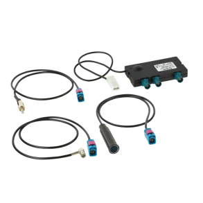 DAB/FM antenne splitter med kabel til aktive antenner