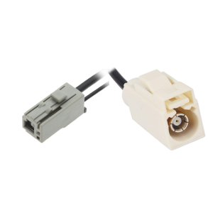 Adapterkabel for original kabel ved antenne, Fakra hun hvidt til GT13SS stik