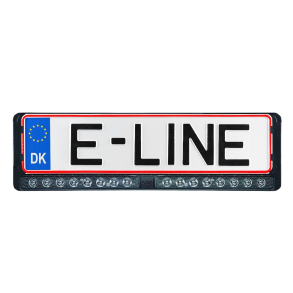 NUUK E-LINE DUO LED nummerplade-lys, indbygget rel�, 2x referens 20