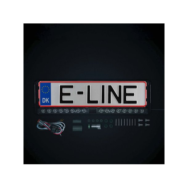 NUUK E-LINE DUO LED nummerplade-lys, indbygget rel�, 2x referens 20