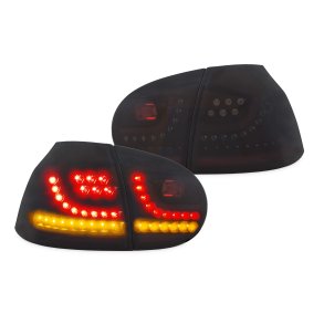 LED baglygter mrk sort til VW Golf 5 rgang 2003-2008 - Dynamisk